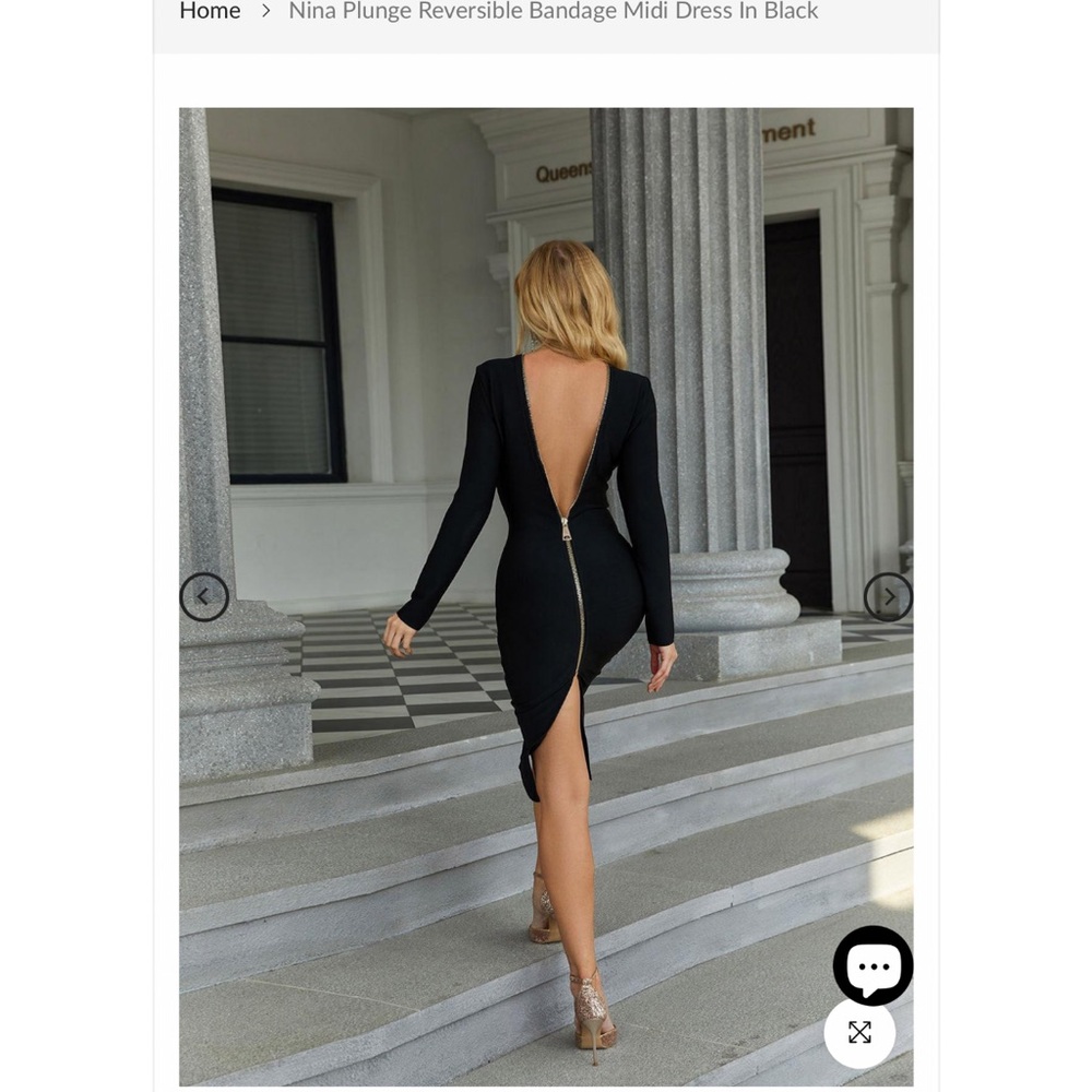 Chic Black Long Sleeve Dress